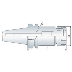 Specifications of BT ER Spring Collet Chuck