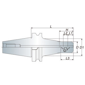 Ann Way T-type SLA End Mill Holder Drawing